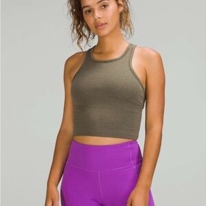 Lululemon Ebb to Street Cropped Racerback Tank Top